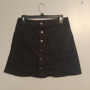 Mossimo Black Button Down Skirt Size 10